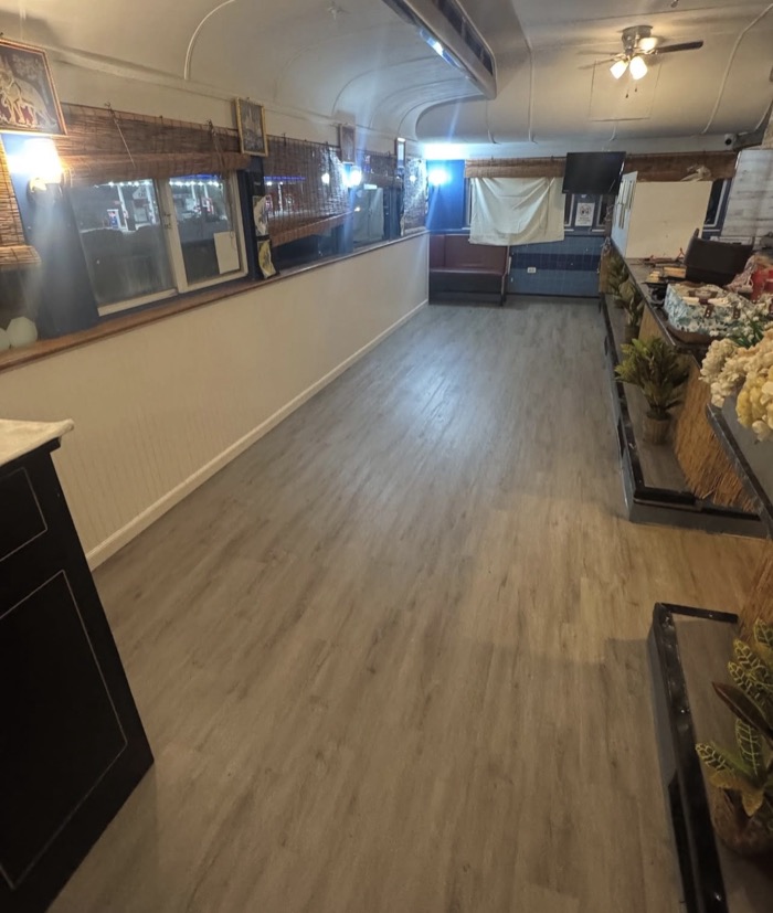Restaurant vinyl floor